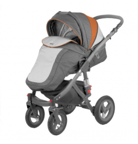 Carucior copii 3 in 1 Lolibebe LOVE Fall Winter Beige Grey
