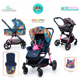 Carucior 3 in 1 Cosatto Wowee Tropicana Pachet Extra