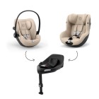 Cybex Balios S Lux 2025 Almond Beige 4in1 cu Cloud G3 Comfort recline si baza isofix rotativa