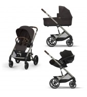 Noul Cybex Balios S lux 2025 Chocolate Brown sistem 3 in 1 cu Cybex Cloud G Plus i-size recline testata ADAC