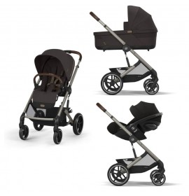 Noul Cybex Balios S lux 2025 Chocolate Brown sistem 3 in 1 cu Cybex Cloud G Plus i-size recline testata ADAC