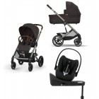 Noul Cybex Balios S Lux 2025 Chocolate Brown sistem 4 in 1 cu Cybex Cloud G Plus i-size recline testata ADAC si baza isofix rotativa