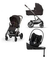 Noul Cybex Balios S Lux 2025 Chocolate Brown sistem 4 in 1 cu Cybex Cloud G Plus i-size recline testata ADAC si baza isofix rotativa