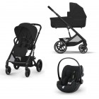 Noul Cybex Balios S Lux 2025 Moon Black sistem 3 in 1 cu Cybex Cloud G Plus i-size recline ADAC