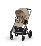 Noul Cybex Balios S Lux 2025 Almond Beige sistem 4 in 1 cu Cybex Cloud G Plus i-size recline testata ADAC si baza isofix rotativa