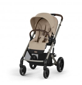 Noul Cybex Balios S lux 2025 Almond Beige sistem 3 in 1 cu Cybex Cloud G Plus i-size recline testata ADAC 