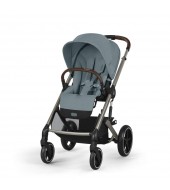 Noul Cybex Balios S Lux 2025 Stormy Blue sistem 3 in 1 cu Cybex Cloud G Plus i-size recline testata ADAC