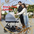 Noul Cybex Balios S Lux 2025 Stone Grey sistem 4 in 1 cu Cybex Cloud G Plus i-size recline testata ADAC si baza isofix rotativa