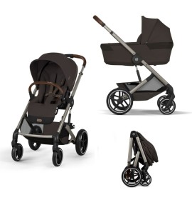 Cybex Balios S Lux 2026 Chocolate Brown cu landou pliabil 2 in 1