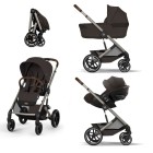 Cybex Balios S Lux 2026 Chocolate Brown landou pliabil 3in1 cu Cloud G3 Plus