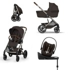 Cybex Balios S Lux 2026 Chocolate Brown landou pliabil 4in1 cu Cloud G3 Plus si isofix