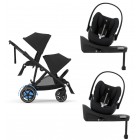 Cybex E-Gazelle S electric Moon Black 3in1 cu scoici Cloud G plus ADAC si baze isofix G