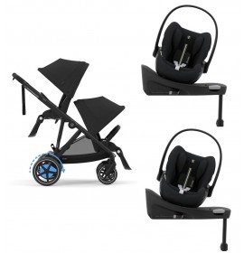 Cybex E-Gazelle S electric Moon Black 3in1 cu scoici Cloud G plus ADAC si baze isofix G