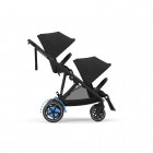Noul Cybex E-Gazelle S electric Almond Beige 3 in 1 Gemeni cu landouri si scoici Cloud G plus
