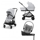 Cybex Melio Carbon 2025 Fog Grey 4in1 cu Cloud G Plus Recline ADAC si baza isofix