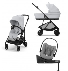 Cybex Melio Carbon 2025 Fog Grey 4in1 cu Cloud G Plus Recline ADAC si baza isofix