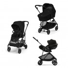 Noul Cybex Melio Carbon Magic Black 3 in 1 cu Scoica Cloud G Plus i-Size Recline testata ADAC