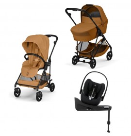 NEW Cybex Melio Carbon Cinnamon Yellow 4in1 cu Cloud G Plus Recline ADAC si baza isofix
