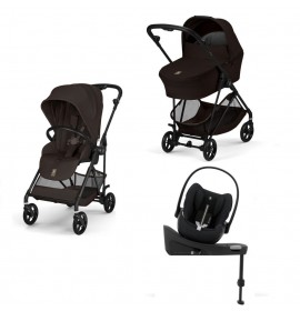 NEW Cybex Melio Carbon Chocolate Brown 4in1 cu Cloud G Plus Recline ADAC si baza isofix