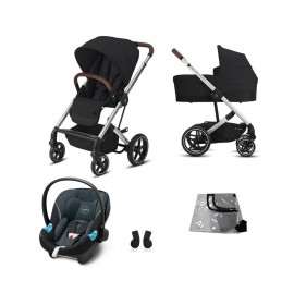 Cybex Balios S Lux Extra Rainy Pack 4 in 1 Culoare Deep Black + CADOU