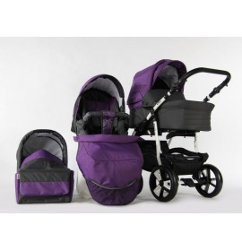 Carucior copii 3 in 1 Danco Purple Grey