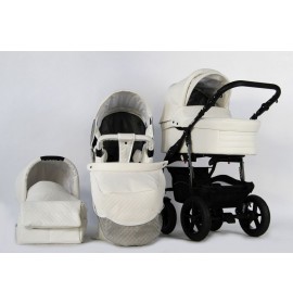 Carucior 3 in 1 Danco White Pure Leather