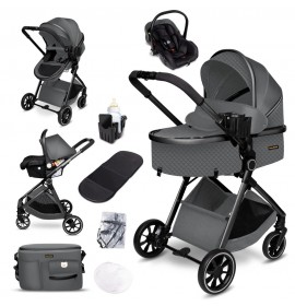 Carucior copii 3 in 1 multifunctional Soho S2 – Grey GagaDumi