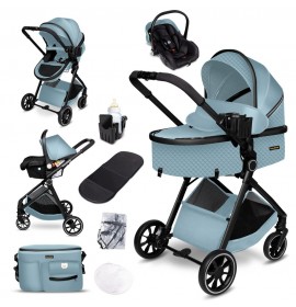 Carucior copii 3 in 1 multifunctional Soho S4 – Blue GagaDumi
