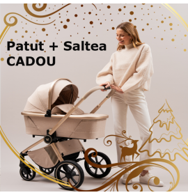 Carucior copii 4 in 1 Muuvo Quick Boho Beige cu Cybex Cloud G Plus i-size recline testata ADAC si baza isofix rotativa