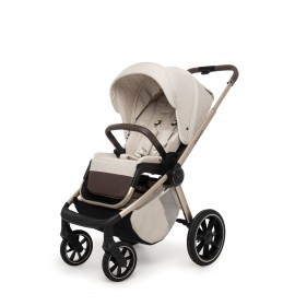 Carucior copii 4 in 1 Muuvo Quick Boho Brown cu Cybex Cloud G Plus i-size recline testata ADAC si baza isofix rotativa