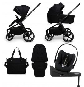  Carucior copii Muuvo Five Black 4in1 cu Cybex Cloud G Plus ADAC si isofix
