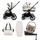 Carucior copii Muuvo Five Desert Sand 4in1 cu Cybex Cloud G Plus ADAC si isofix