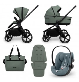 Carucior copii Muuvo Five 3in1 Pine Green cu Cybex Cloud G Plus ADAC