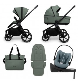 Carucior copii Muuvo Five 4in1 Pine Green cu Cybex Cloud G Plus ADAC si isofix