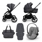  Carucior copii Muuvo Five Graphite 3in1 cu Cybex Cloud G Plus ADAC