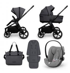  Carucior copii Muuvo Five Graphite 3in1 cu Cybex Cloud G Plus ADAC