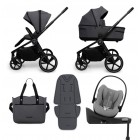 Carucior copii Muuvo Five Graphite 4in1 cu Cybex Cloud G Plus ADAC si isofix