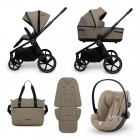 Carucior copii Muuvo Five 3in1 Mokka cu Cybex Cloud G Plus ADAC