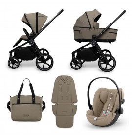 Carucior copii Muuvo Five 3in1 Mokka cu Cybex Cloud G Plus ADAC