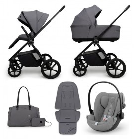 Carucior copii Muuvo One Gris 3in1 cu Cybex Cloud G Plus ADAC