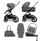 Carucior copii Muuvo One Gris 4in1 cu Cybex Cloud G Plus ADAC si isofix