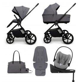 Carucior copii Muuvo One Gris 4in1 cu Cybex Cloud G Plus ADAC si isofix