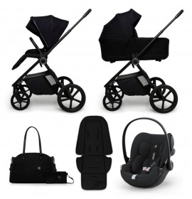  Carucior copii Muuvo One Negro 3in1 cu Cybex Cloud G Plus ADAC