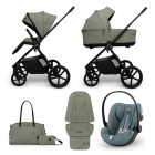 Carucior copii Muuvo One Olive 3in1 cu Cybex Cloud G Plus ADAC