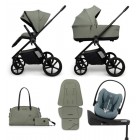 Carucior copii Muuvo One Olive 4in1 cu Cybex Cloud G Plus ADAC si isofix