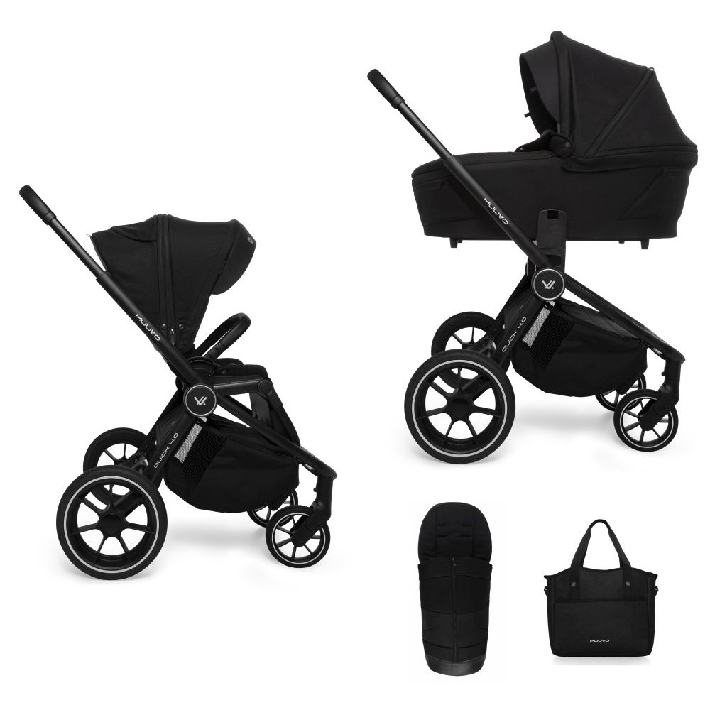 Carucior copii 2 in 1 Muuvo Quick 4.0 Classic Black