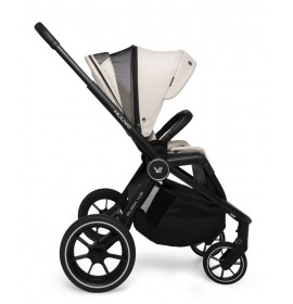 Carucior copii 4 in 1 Muuvo Quick 4.0 Desert Sand cu Cybex Cloud G Plus i-size recline ADAC si baza isofix rotativa
