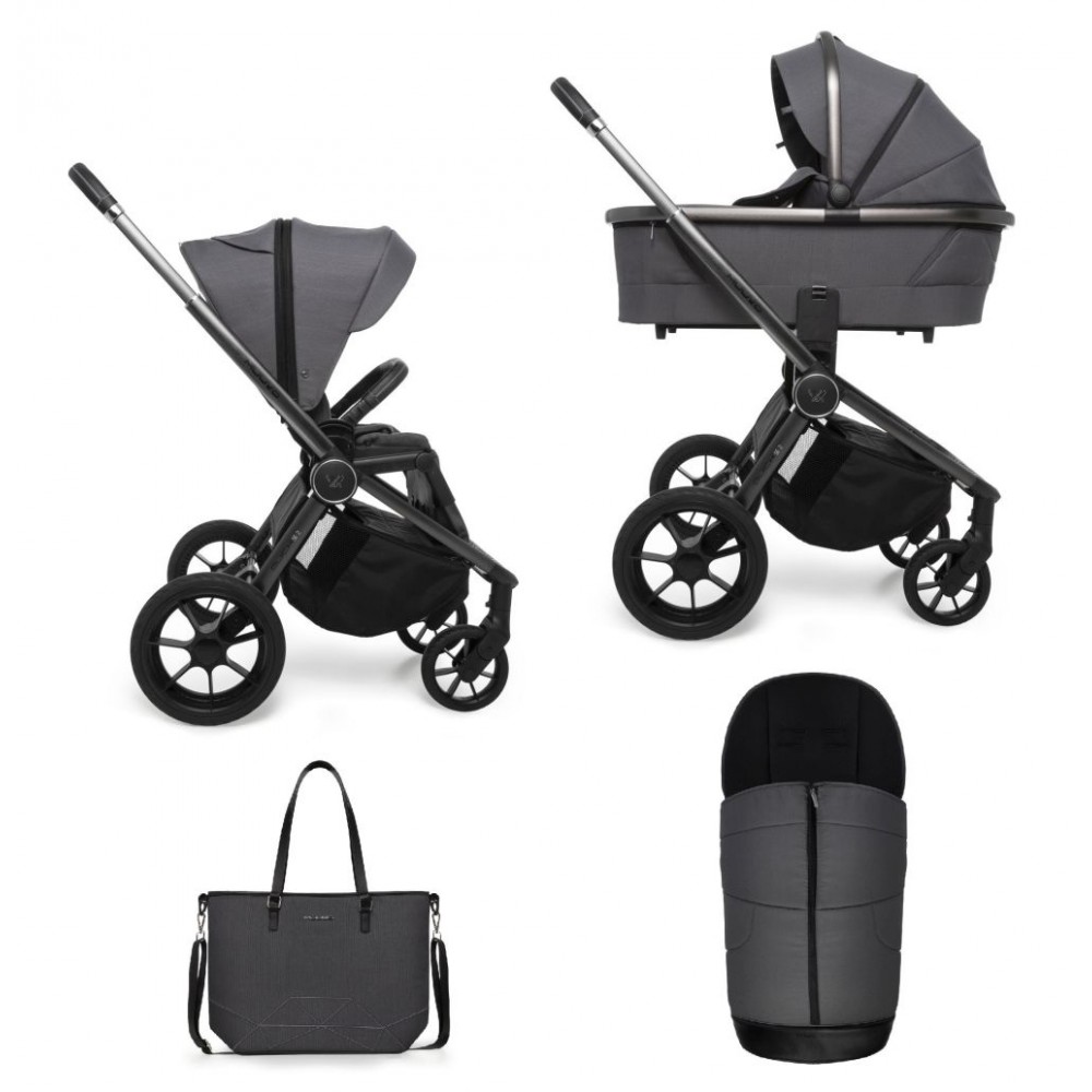 Carucior copii 2 in 1 Muuvo Quick SE2 Diamond Graphite