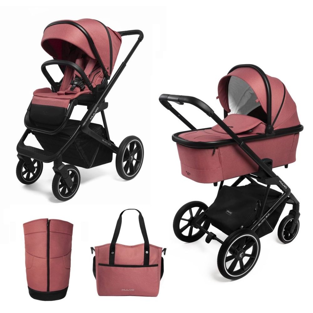 Carucior copii 2 in 1 Muuvo Slick 2.0 Pure Pink
