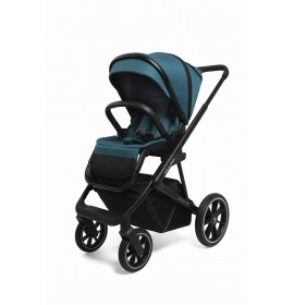 Carucior copii 3 in 1 Muuvo Slick 2.0 Tropical Green cu Cybex Cloud G Plus i-size recline testata ADAC